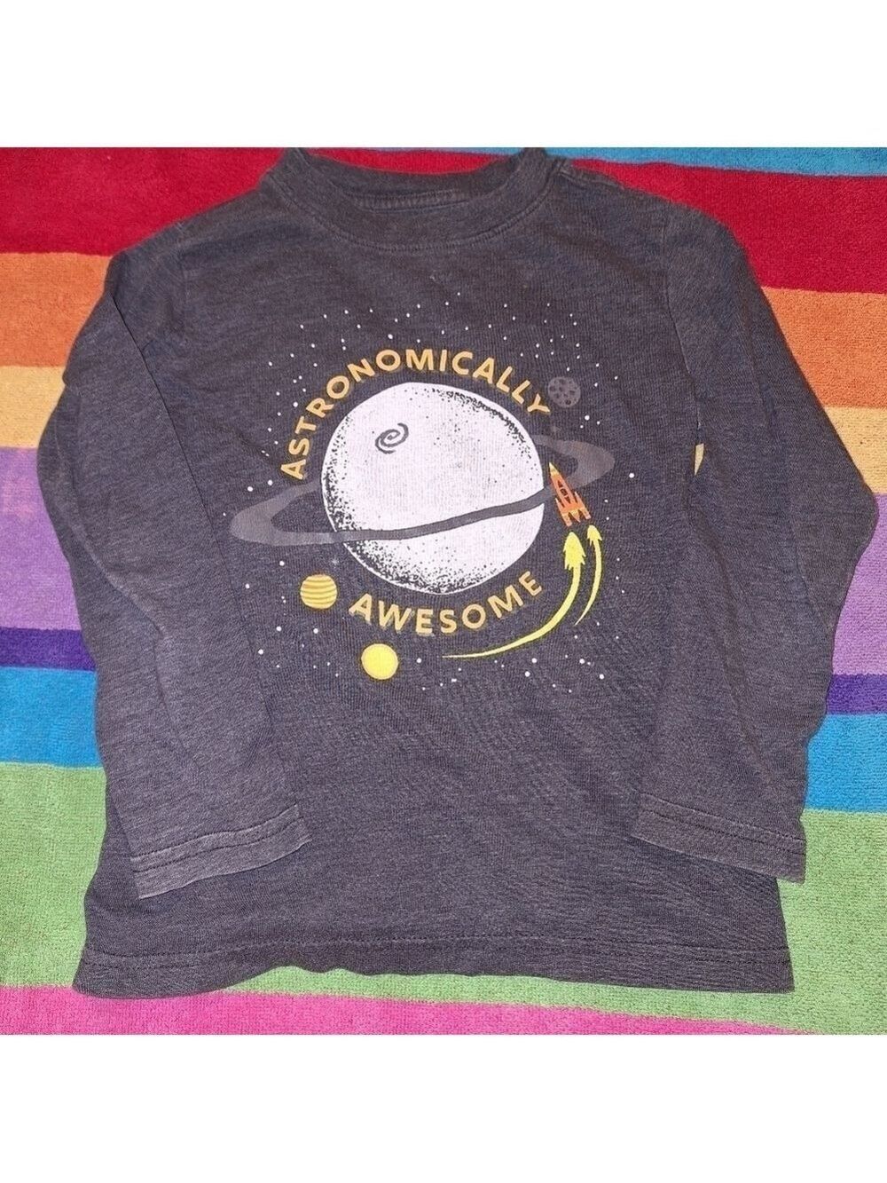 Cat and Jack Gray Long Sleeve Shirt Extra Small